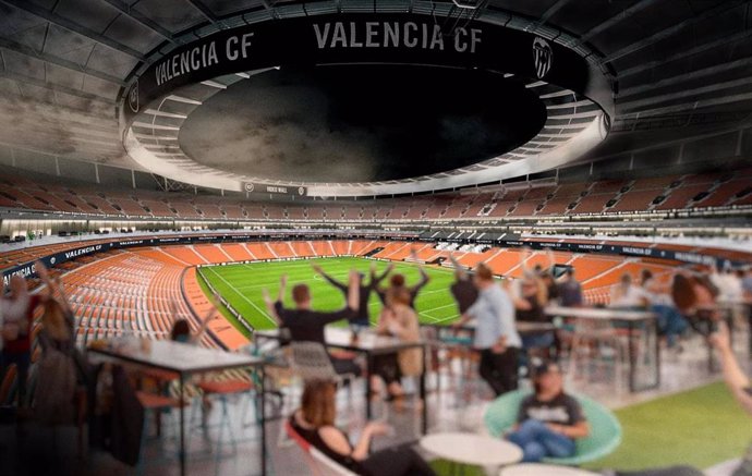 Simulación del proyecto del nuevo estadio del Valencia CF