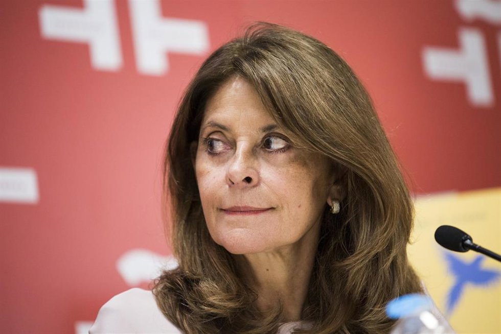 Archivo - La vicepresidenta y canciller de la República de Colombia, Marta Lucía Ramírez, interviene en la presentación de la 80 edición de la Feria del Libro de Madrid, a 15 de junio de 2021, en Madrid (España).
