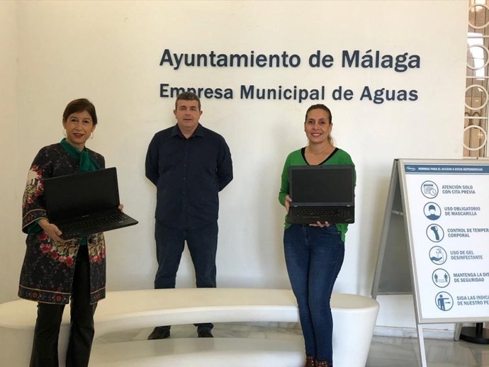 Emasa renueva acuerdos de colaboración para donar equipos informáticos en desuso para la formación de jóvenes