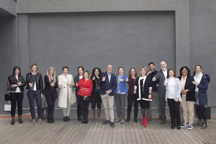 El primer tinent d'alcalde de Barcelona, Jaume Collboni, inaugura l'Espai Lidera per a dones professionals