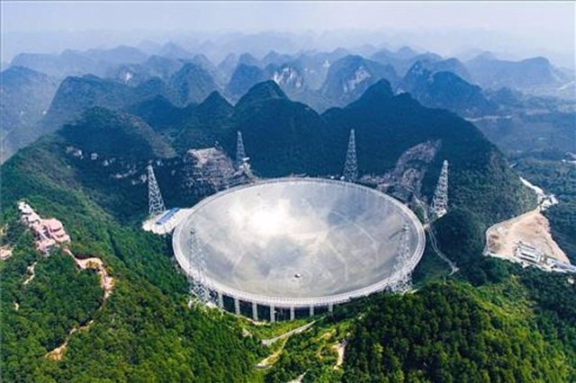 Radiotelescopio FAST, una de las grandes infraestructuras científicas de China