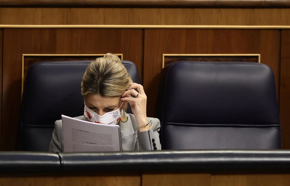 La vicepresidenta segunda y ministra de Trabajo y Economía Social, Yolanda Díaz, en una imagen de archivo.