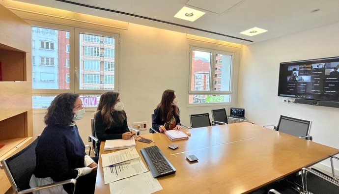 La directora general de Dependencia, Discapacidad y Mayores, Carmen Benito, se ha reunido este martes de forma telemática con las directoras y directores de las residencias de personas mayores y personas con discapacidad de La Rioja