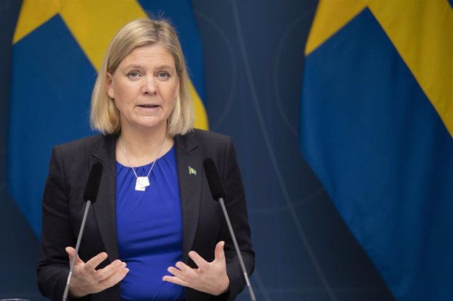 Archivo - La primera ministra de Suecia, Magdalena Andersson.