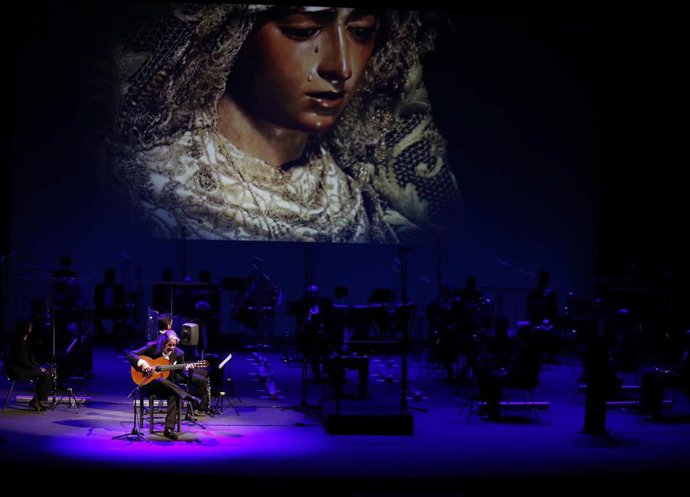 Archivo - Acto de Exaltación de la Saeta en Sevilla, en la Cuaresma de 2021, en el Lope de Vega.