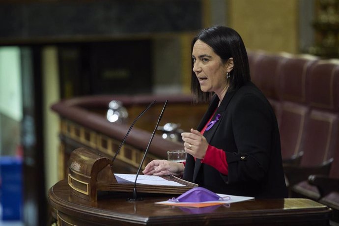 La diputada de Ciudadanos, María Carmen Martínez Granados, interviene en una sesión plenaria en el Congreso 