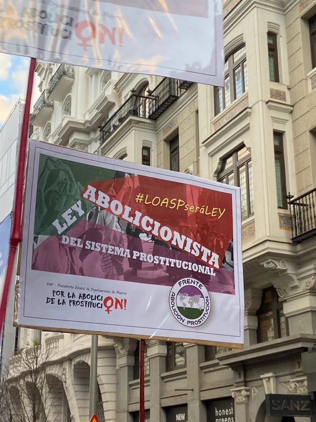 Movimiento Feminista de Madrid el 8 de marzo