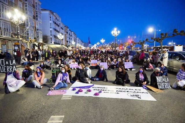 Manifestación por el 8M en Santander