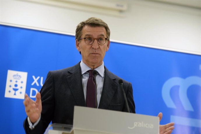 El presidente de la Xunta de Galicia, Alberto Núñez Feijóo