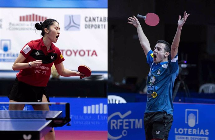 Sofía-Xuan Zhang y Marc Durán, campeones de España de tenis de mesa