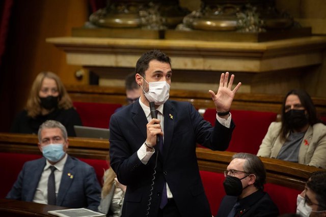 Archivo - L'expresident del Parlament i conseller d'Empresa de la Generalitat, Roger Torrent