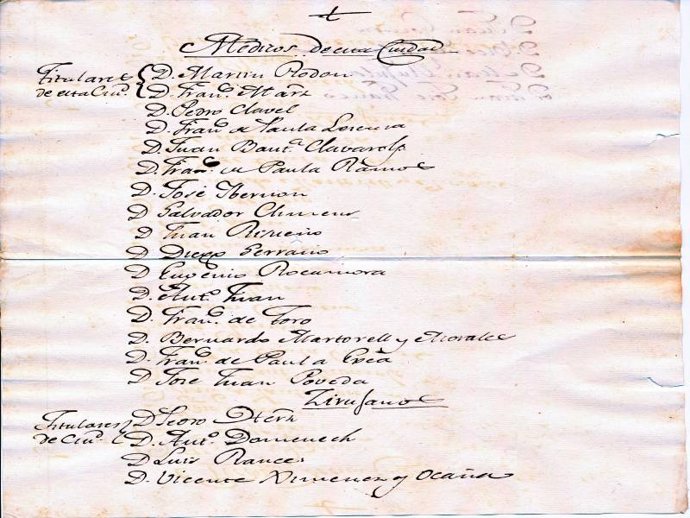 Documento sobre la epidemia de fiebre amarilla, a principios del siglo XIX. Archivo Municipal