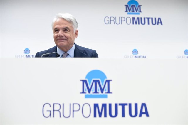 El presidente del Grupo Mutua Madrileña, Ignacio Garralda, en la presentación de los resultados de la entidad correspondientes al ejercicio 2021, a 9 de marzo de 2022, en Madrid (España).