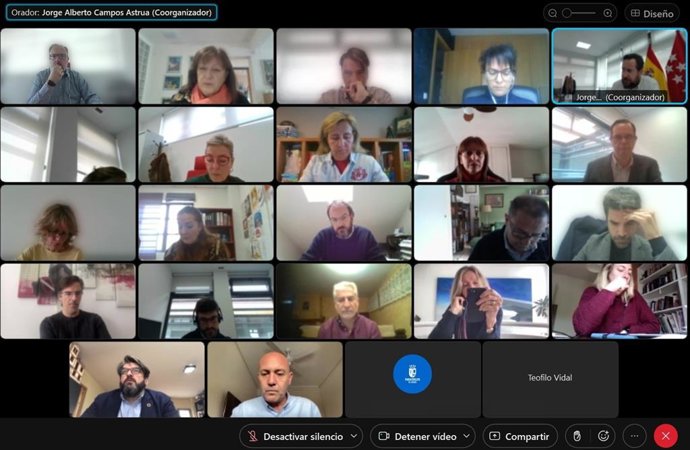 Imagen de la sesión extraordinaria y telemática del Pleno Municipal de Paracuellos de Jarama en la que se han aprobado definitivamente los Presupuestos para 2022