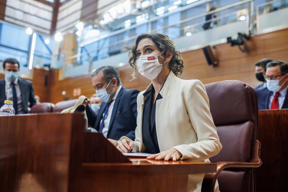La presidenta de la Comunidad de Madrid, Isabel Díaz Ayuso
