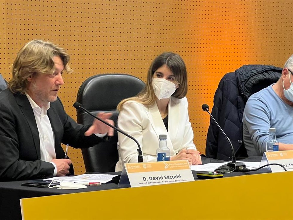 La concejal del área de Deporte del Ayuntamiento de Madrid, Sofía Miranda, en el Foro Ciudades del Deporte Valencia 2022.