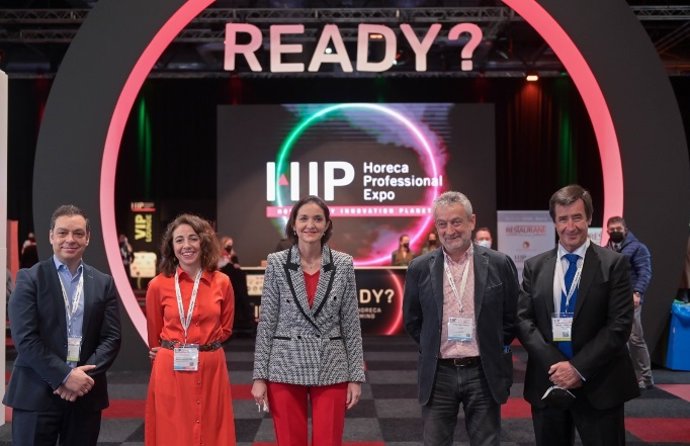 La ministra de Industria, Comercio y Turismo, Reyes Maroto, en la clausura del HIP 2022.