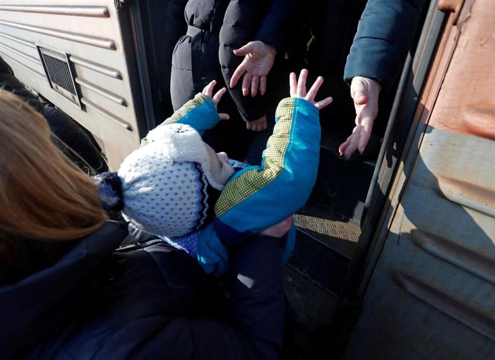 Evacuación de refugiados de Ucrania
