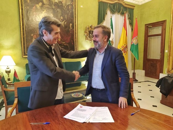 Los portavoces del PSOE y de Unidas Podemos-Independientes en el Ayuntamiento de Granada.