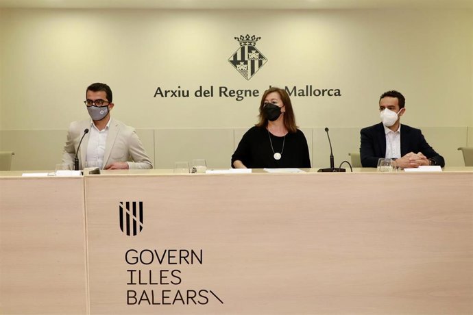 La presidenta del Govern, Francina Armengol, durante la jornada sobre la nueva Ley de la ciencia de Baleares.