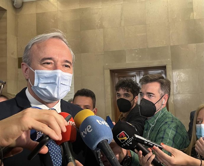 El presidente del PP Aragón, Jorge Azcón.