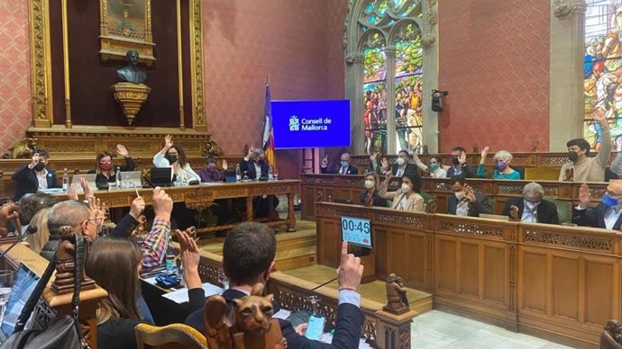 Pleno del Consell de Mallorca a 10 de marzo.