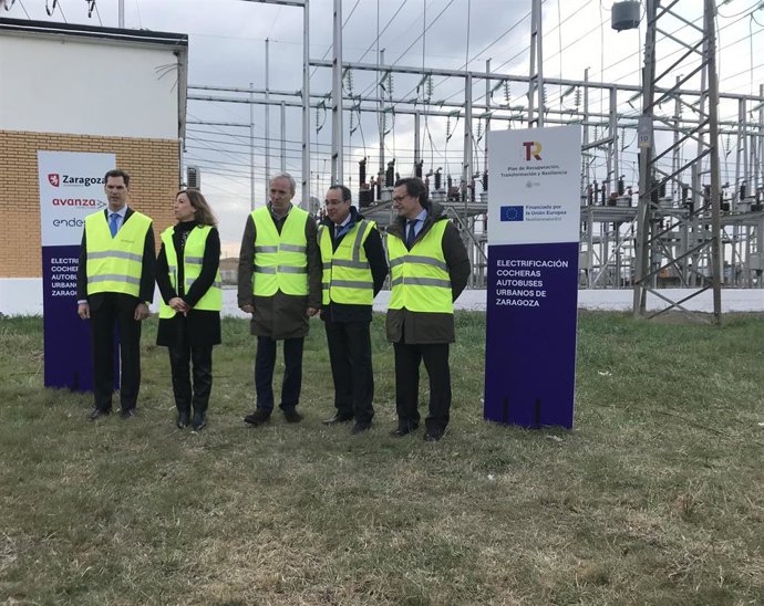 Presentación de la ampliación de la subestación Torre Olivera que permitirá abastecer a los primeros buses eléctricos de Zaragoza