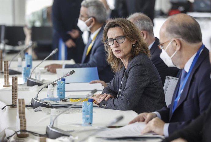 La vicepresidenta y ministra para la Transición Ecológica y el Reto Demográfico, Teresa Ribera, preside el Diálogo 5+5 del Mediterráneo Occidental, en el Palau de Les Arts