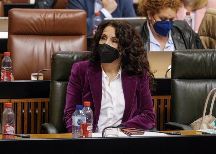 Archivo - La consejera de Igualdad, Políticas Sociales y Conciliación, Rocío Ruiz, en el Parlamento andaluz.