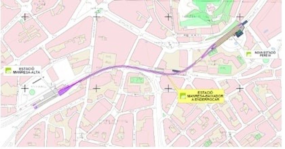 FGC presenta el estudio informativo de la ampliación de la línea Llobregat-Anoia en Manresa (Barcelona)