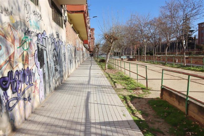 Estado actual de la calle Seo de Valladolid, cuyas obras se han licitado hoy.