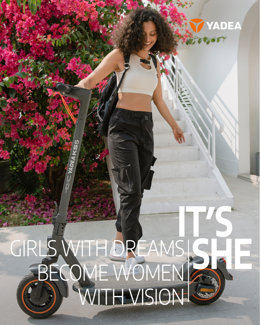 Yadea celebrates International Women's Day with new "IT'S SHE" social media campaign.