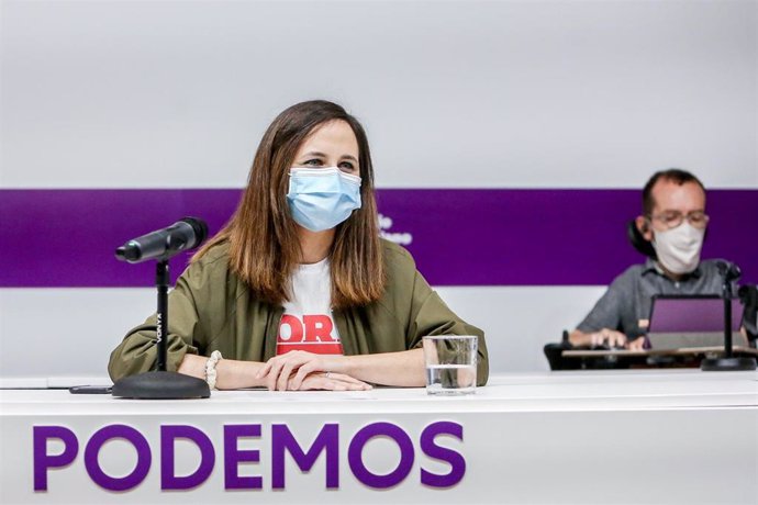 Archivo - La secretaria general de Podemos, Ione Belarra, en el Consejo Ciudadanos Estatal (CCE) del partido, en la sede de Podemos, a 17 de diciembre de 2021, en Madrid (España).