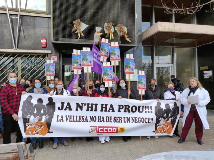 CONCENTRACION DE CC.OO EN LLEIDA