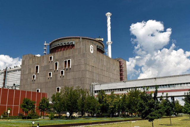 Archivo - Vista de un reactor de la central nuclear de Zaporiyia, en Ucrania