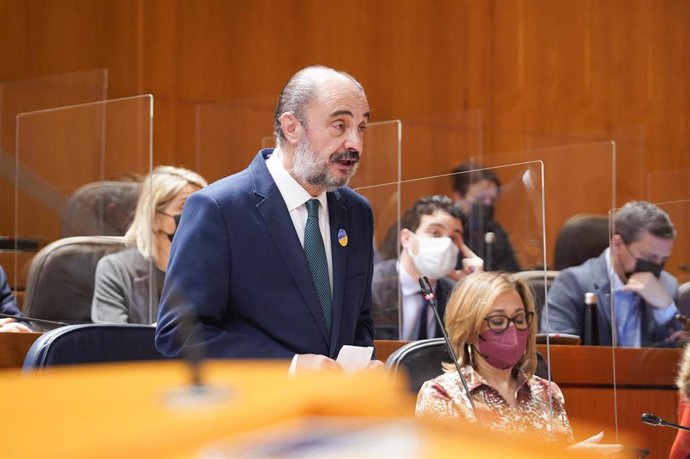 Javier Lambán es el presidente del Gobierno de Aragón.