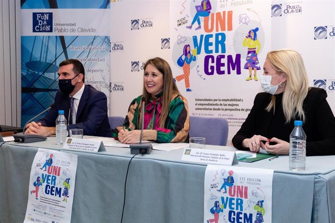 Presentación de la tercera edición de Univergem, 'Universidades por la empleabilidad y el emprendimiento de las mujeres universitarias desde la perspectiva de Género', programa de emprendimiento.
