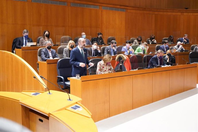 El presidente del Gobierno de Aragón, Javier Lambán.