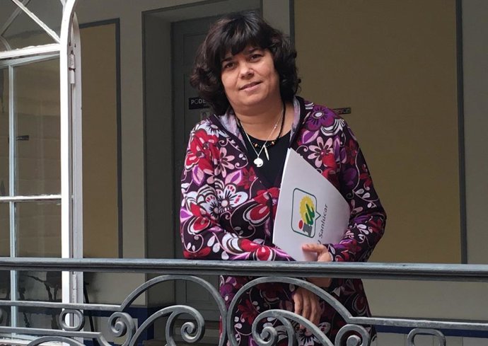 La portavoz de IU en la Diputación, Carmen Álvarez.