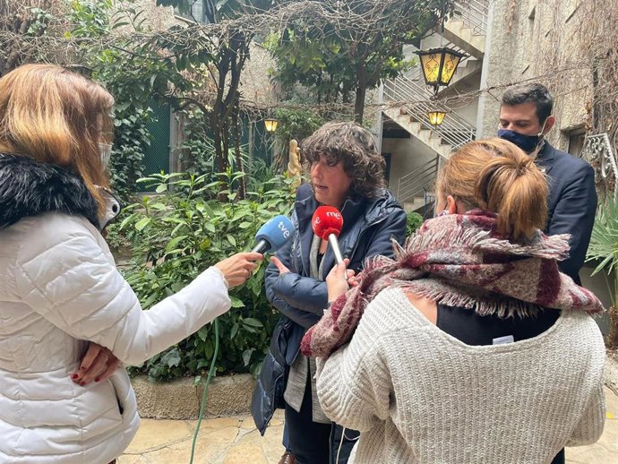 La consellera Teresa Jord, en Mollerusa (Lleida).