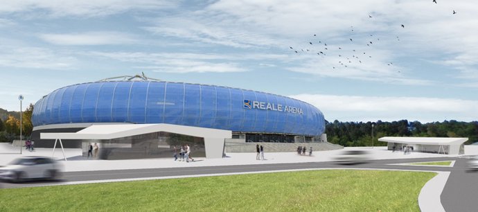 Infografía de la futura nueva estación del Topo en Anoeta