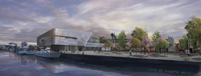 Inforgrafía del nuevo diseño del puerto de Ayamonte.