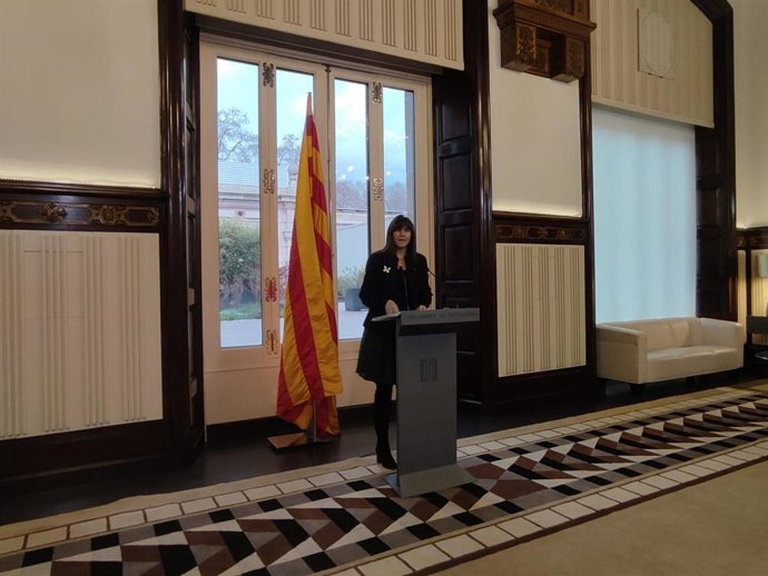 La presidenta del Parlament, Laura Borrs
