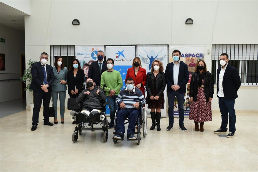 Inauguración de la ampliación del Centro de Atención Temprana de Aspace en Dos Hermanas gracias a la colaboración de la Fundación la Caixa y el Ayuntamiento.