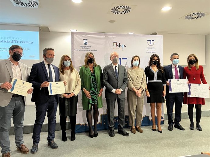 Entrega en Málaga del distintivo del Sistema Integral de Calidad Turística Española en Destino