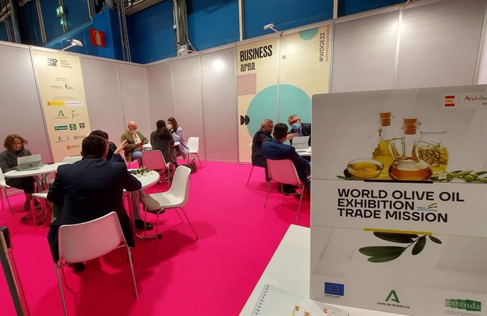 Estand de la World Olive Oil Exhibition