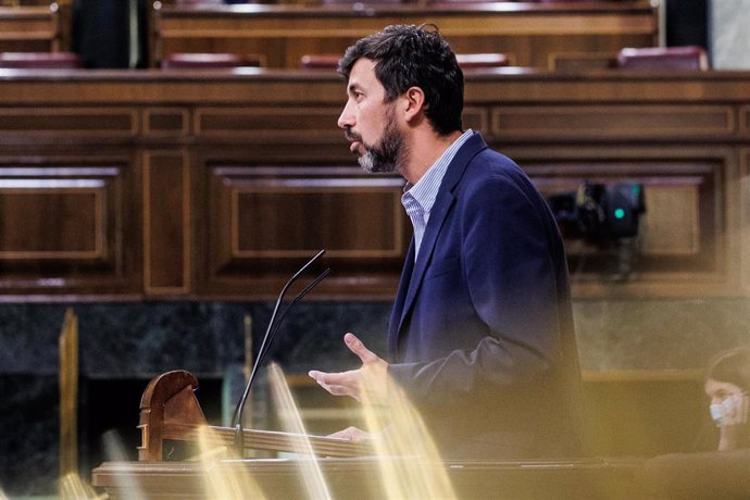 Archivo - El portavoz adjunto de Podemos en el Congreso de los Diputados, Antonio Gómez-Reino Varela
