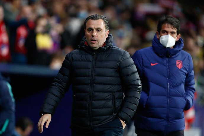 Sergio Gonzalez, coach of Cadiz, during the spanish league, La Liga Santander, football match played between Atletico de Madrid and Cadiz CF at Wanda Metropolitano stadium on March 11, 2022, in Madrid, Spain.
