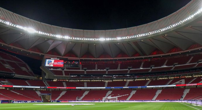 Archivo - Ilustration, a general view during the spanish league, La Liga, football match played between Atletico de Wanda Metropolitano stadium on October 24, 2020 in Madrid, Spain.