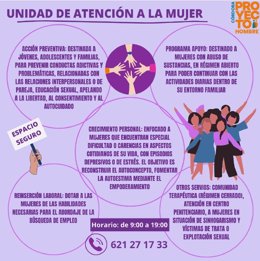 Imagen promocional de la Unidad de Atención a la Mujer.